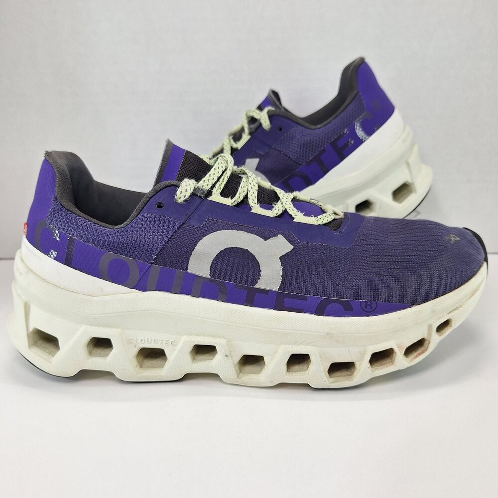 On Cloudmonster Mens 8.5 Purple Acai Aloe 61.99027 Running Shoes Sneakers